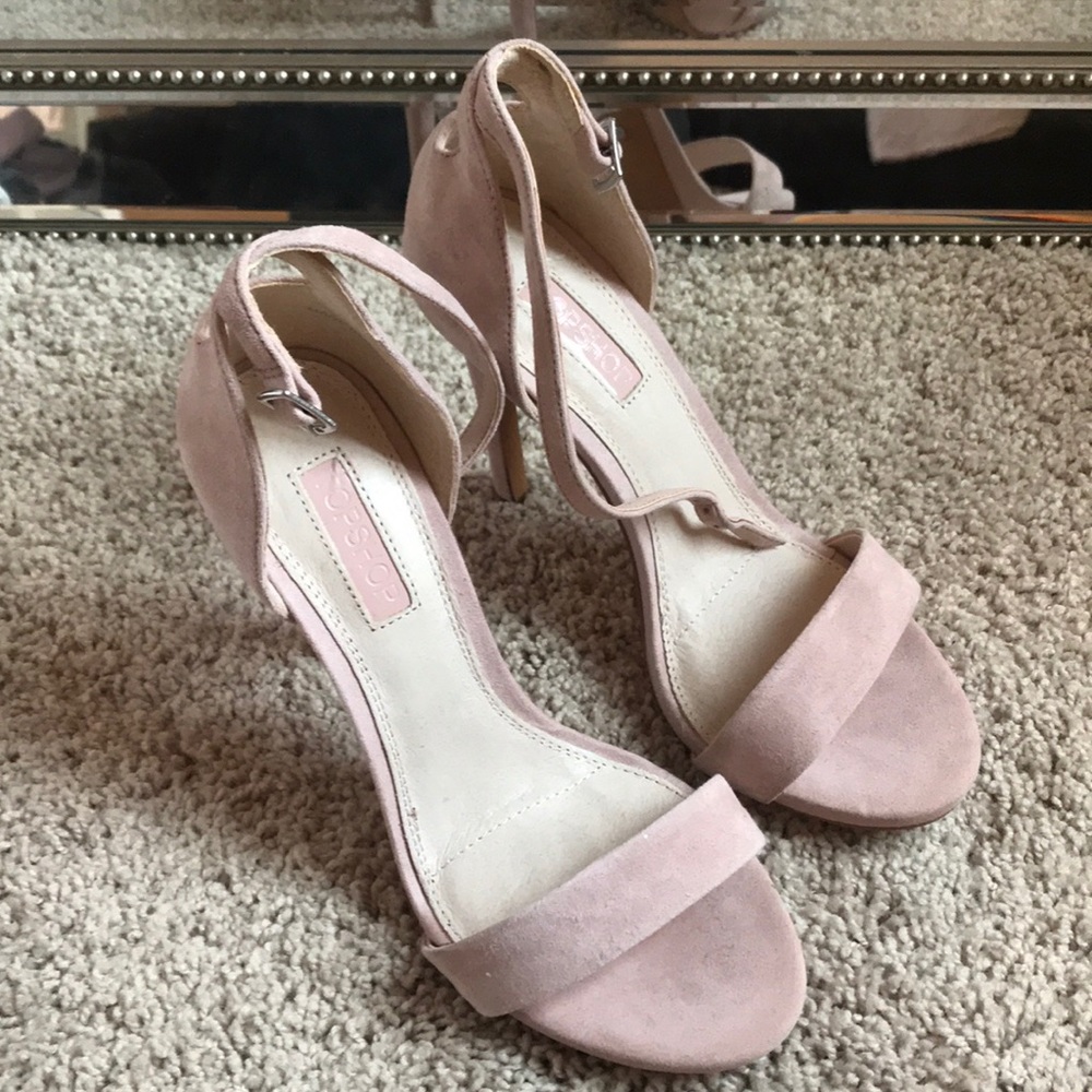 TOPSHOP nude heels